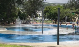Jeux d'eau front de mer Saint-Paul