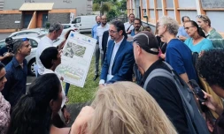 Jérôme Filipini visite le projet Prunel
