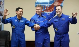 Un Américain et deux Russes à destination de l'ISS en pleine offensive en Ukraine