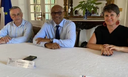 Patrick Galli, Dominique Théophile, sénateur Guadeloupéen, Nathalie Costantini