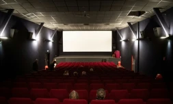 Des spectateurs au cinéma Le Palais de Belle-Ile-en-Mer