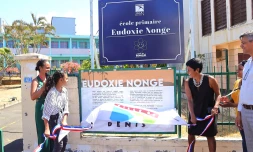 inauguration de la plaque Eudoxie Nonge