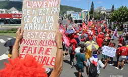 Manifestation contre la réforme des retraites à Saint-Denis