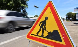 panneau de travaux