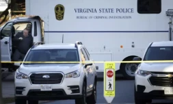 La police de l'Etat de Virginie enquête après une fusillade sur le campus de l'Université de Virginie, à Charlottesville, le 14 novembre 2022 ( GETTY IMAGES NORTH AMERICA / WIN MCNAMEE )