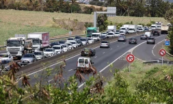 embouteillage quatre-voies Sainte-Marie