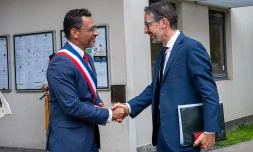 Le préfet Jérôme Filippini en visite au Port