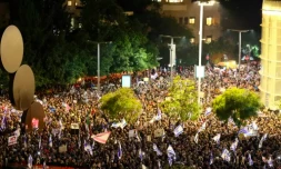 Manifestation Ă Tel-Aviv contre le gouvernement