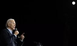 Joe Biden à Bronxville le 6 novembre 2022 ( AFP / SAUL LOEB )