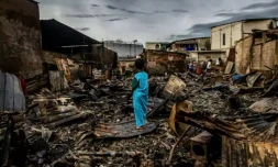 Incendie Jarkarta INdénosie dépôt de carburant