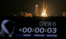 Deux Américains, un Russe et un Emirati en route vers la Station spatiale internationale