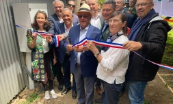 inauguration ruban micro-réseaux à Mafate