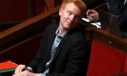 Le député Insoumis Adrien Quatennens le 2 août 2017 à l'Assemblée nationale