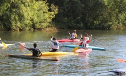Kayak et rafting journées olympisme à Sainte-Suzanne