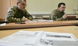 En Ukraine, des leçons d'anglais pour "armer" les soldats