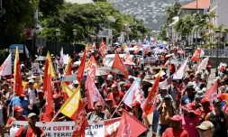 Manifestation contre la réforme des retraites à Saint-Denis