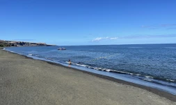 Test du filet de baignade en baie de Saint-Paul