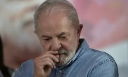 Le président-élu du Brésil, Luiz Inacio Lula da Silva, le 29 octobre 2022 à Sao Paulo ( AFP / CARL DE SOUZA )