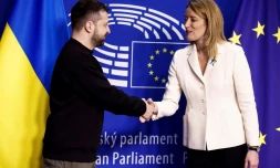 visite du président ukrainien à Bruxelles au parlement européen