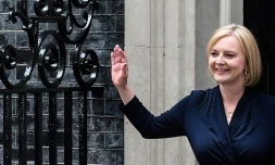 Liz Truss devant le 10 Downing Street