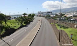 Boulevard Lancastel sans embouteillage, Saint-Denis