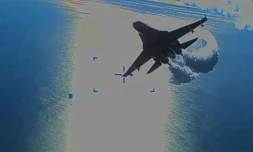 Washington publie les images de l'interception de son drone par les Russes