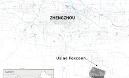 Chine: début du confinement autour d'iPhone city