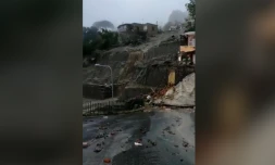 glissement de terrain sur l'île d'Ischia en Italie