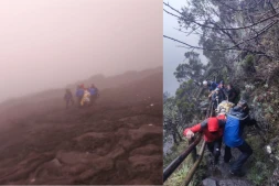 Piton de la Fournaise : les gendarmes évacuent une randonneuse blessée dans des conditions météorologiques difficiles