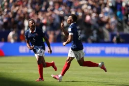 Kylian Mbappé, auteur d'un doublé pour la France face au Sénégal, pour son entrée en lice à la Coupe du monde, le 16 juin 2026 à East Rutherford (New Jersey)