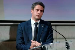 Le candidat Renaissance à la présidentielle Gabriel Attal à Paris le 14 octobre 2026