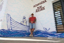 Fresque médiathèque Saint-Gilles 