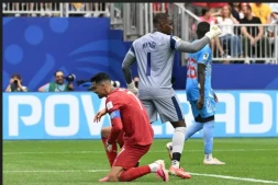 Cristiano Ronaldo lors du match nul 1-1 concédé par le Portugal face à la RD Congo au Mondial, le 17 juin 2026 à Houston AFP RONALDO SCHEMIDT
