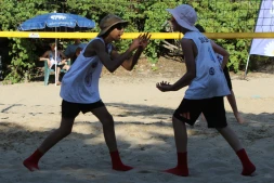 [Photos] Beach-Volley : l'équipe réunionnaise Cat Size Pei obtient la quatrième place au championnat de France des moins de 13 ans