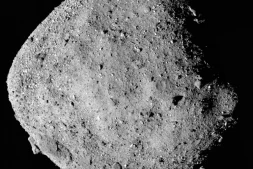 Image prise par la sonde Osiris-Rex de la Nasa, le 2 décembre 2018, montrant l'astéroïde Bennu 