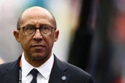 Le président de la Fédération française de football Philippe Diallo arrive au stade de Foxborough, près de Boston, le 26 juin 2026