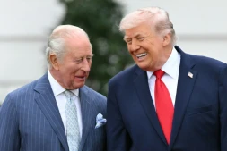 Le président américain Donald Trump reçoit le roi Charles III à la Maison Blanche, le 28 avril 2026
