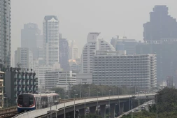 Forte pollution de l'air à Bangkok, le 24 janvier 2025 en Thaïlande