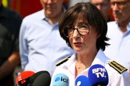 La préfète de Gironde et de Nouvelle-Aquitaine, Sophie Brocas, le 24 juillet 2026 à Lège-Cap-Ferret (Gironde)