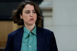 Adèle Haenel au procès en appel du réalisateur français Christophe Ruggia, au Palais de justice de Paris, le 23 janvier 2026