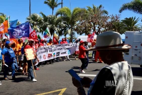 mobilisation de l'intersyndicale de la fonction publique à la prefecture