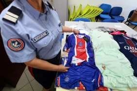 saisies de contrefaçons de maillots de football