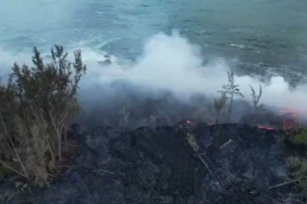 Piton de la Fournaise : la lave continue de se déverser dans l’océan 