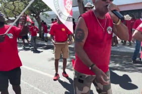 La CGTR Ports et Docks dans les rues du Port pour le 1er-Mai