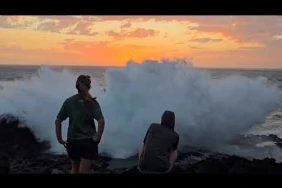 Vigilance jaune vagues-submersion de la Pointe des Galets et la Pointe de la Table