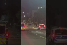 Les forces de l'ordre présentes au Chaudron à Saint-Denis