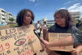 Manifestation des étudiants à l université