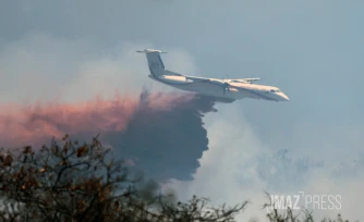 Feu de broussailles à Savannah Saint-Paul