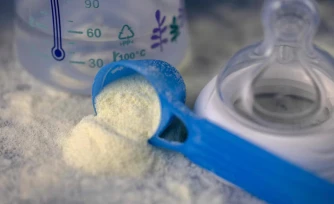 De la poudre de lait infantile. FRED TANNEAU/AFP 