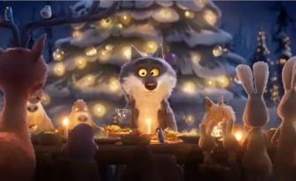 Ce "conte de NoĂ«l" met en scĂšne un loup qui se met Ă cuisiner des lĂ©gumes pour se faire accepter des autres animaux de la forĂȘt. © Capture d'Ă©cran / Youtube IntermarchĂ©